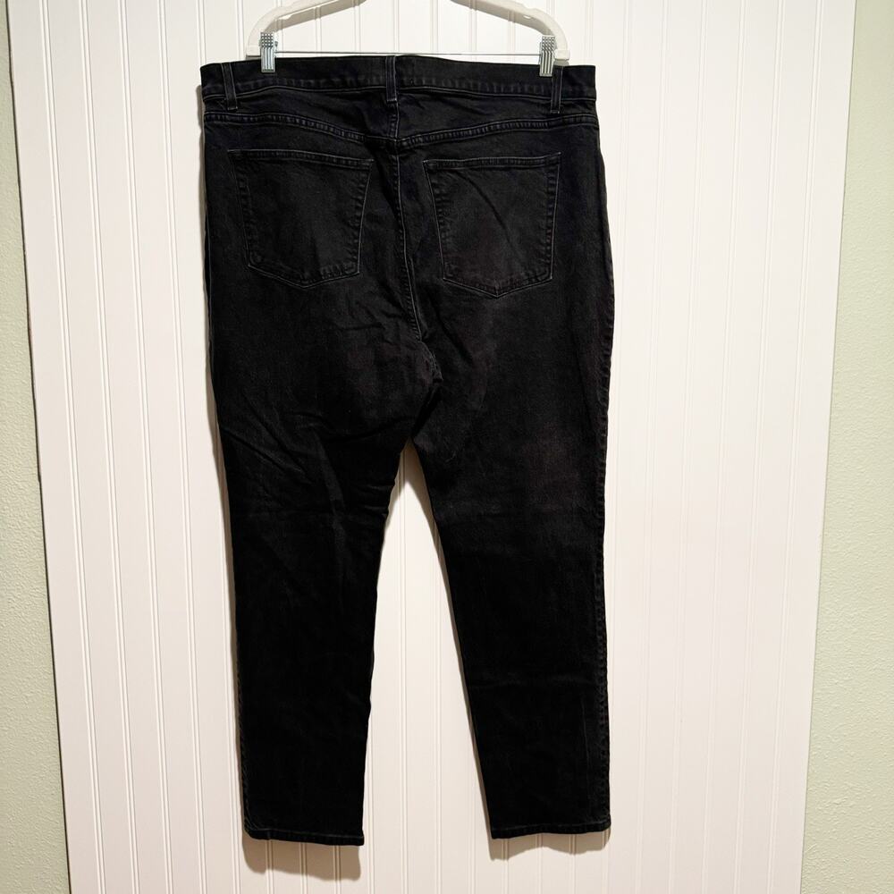 Reformation Serena Jeans Black Denim High Waisted Button Fly Size 18 - Picture 6 of 8